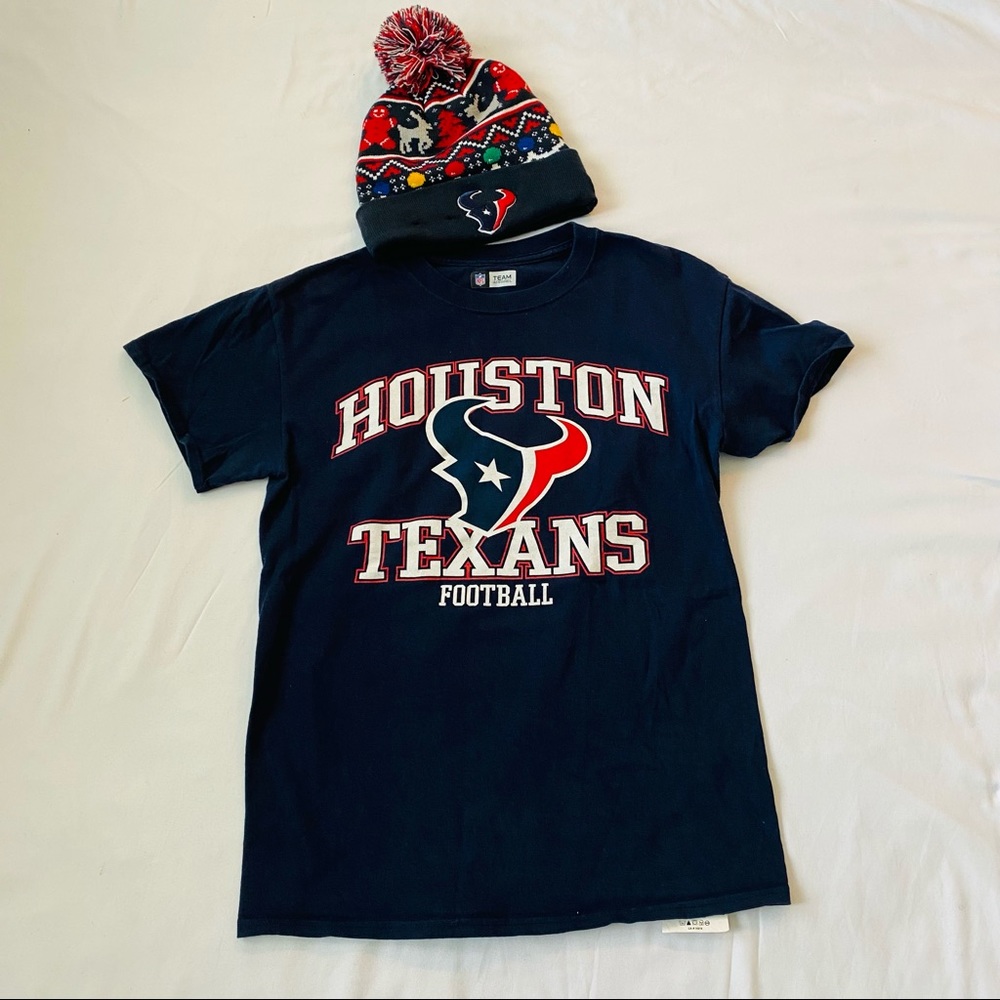 TEXANS 🏈Tee & Beanie Bundle
